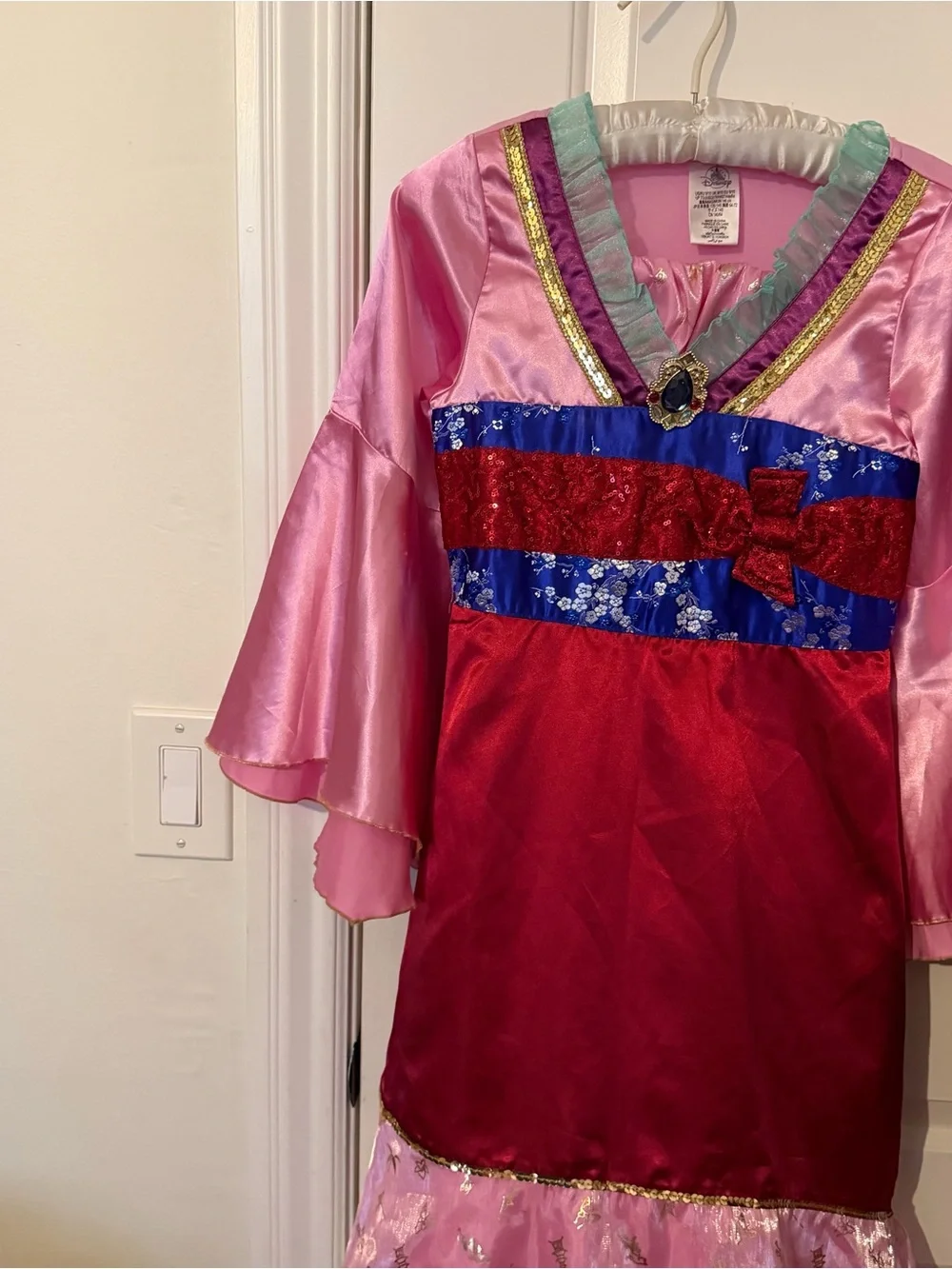Disney Store Princess Mulan Costume Dress Halloween Costume size 9/10